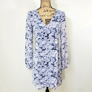 BCBGENERATION Women's Regular Pleated Tie Back Shift Dress Floral Size XS